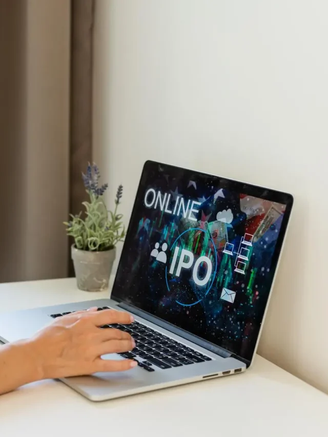 44174646_woman-takes-notes-with-laptop-ipo-stock-market-concept